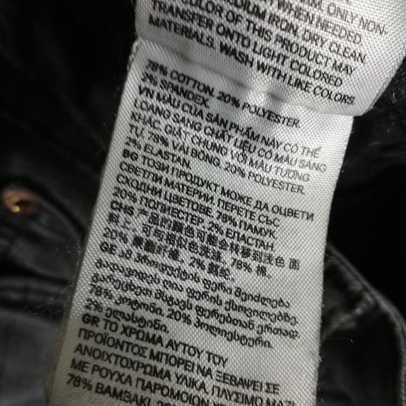 H&M Womens Jeans Skinny‎ Denim Gray Wash High Rise Whiskering Stretch 12 - Picture 13 of 14